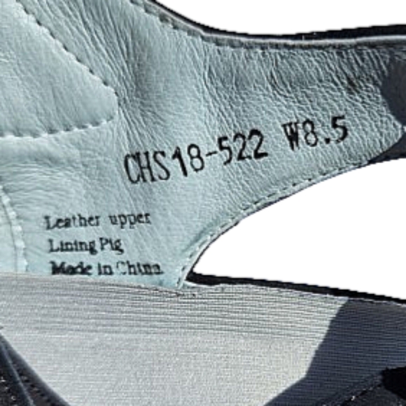 David Tate Clever Black Comfort Slingback Shoes Size 8 1/2 - Picture 9 of 10